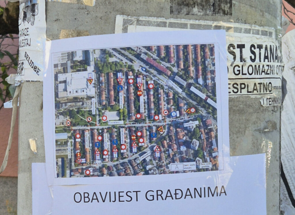 Radovi u Kostelskoj - slika stupa.