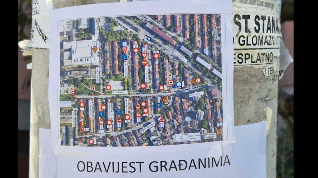 Kostelska - privremena regulacija prometa